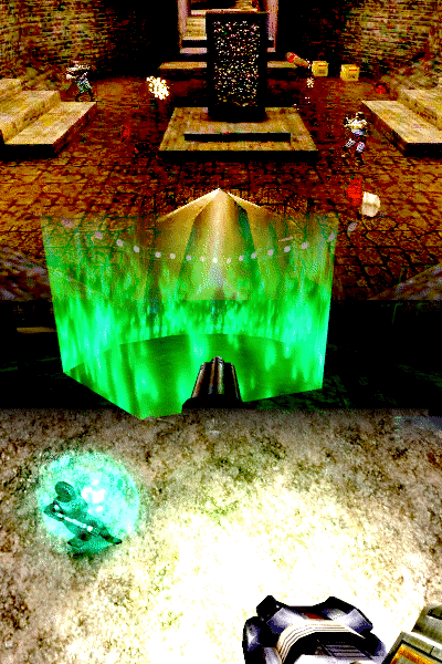 QuakeWorld, Unreal, and Jedi Outcast screenshots in a single banner