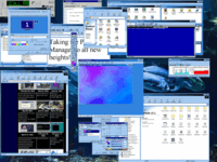 Program Manager in Windows 98, displaying Razorback's image gallery and a ton of other programs
