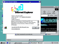 Internet Explorer 5.5 with 0-bit cipher strength in Redtoast, a cancelled Windows 98 modification