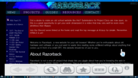Razorback on the Wii's Internet Channel